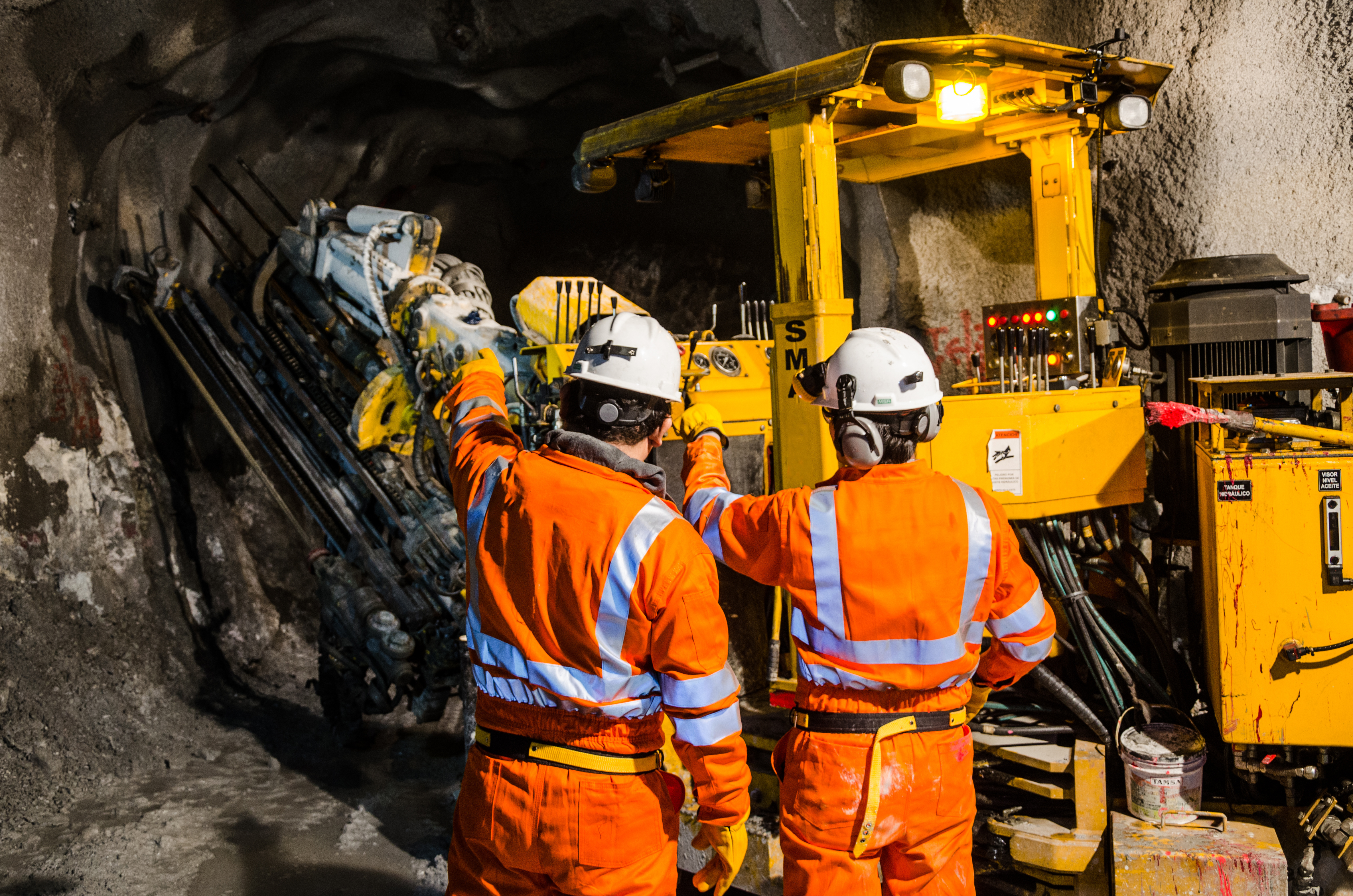 Miners at work